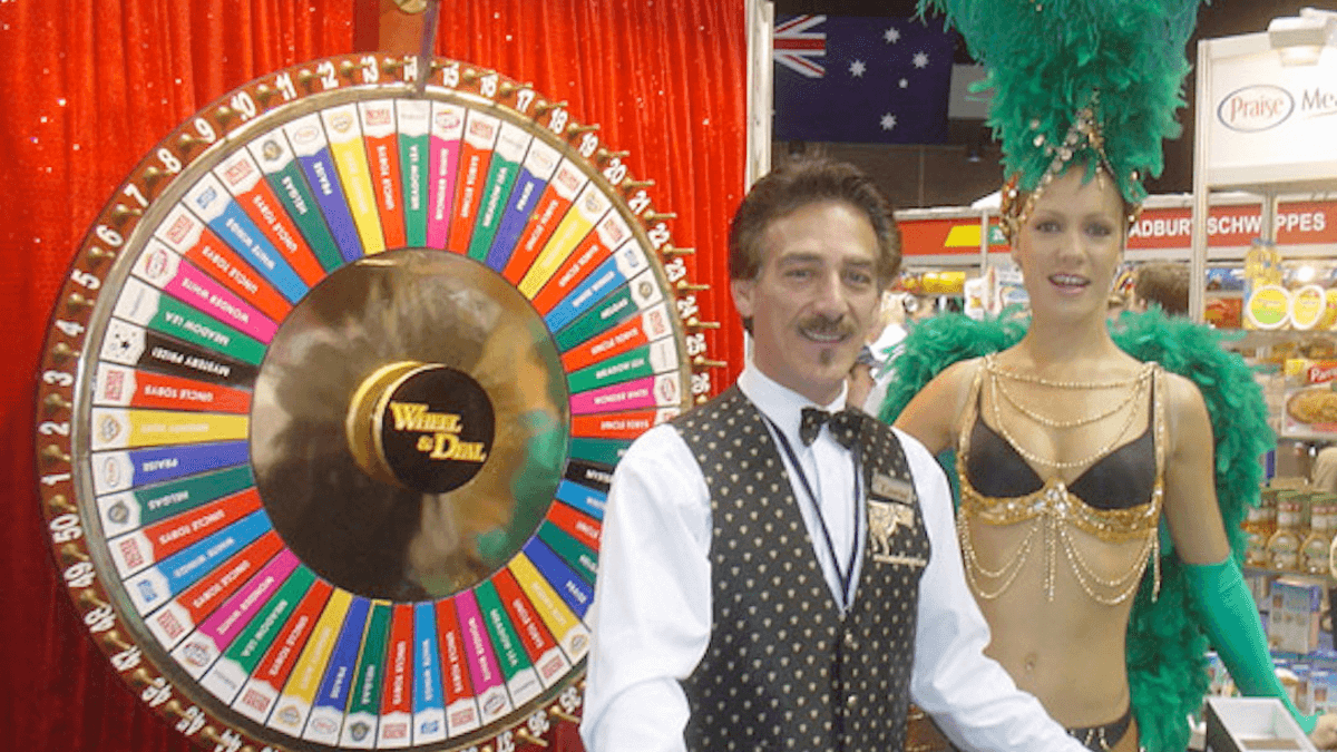 Conrad Saava Spinning The Lucky Wheel At A Casino Fun Night Event